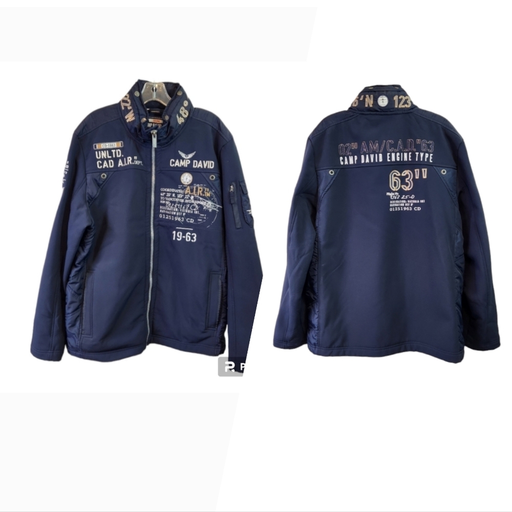 Camp David CAD AIR "63 Navy Blue Mens Jacket XXL EUC